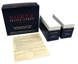 VINTAGE 1984 Forte Trivia Card Set For Trivial Pursuit Game 1000 Cards - £20.24 GBP