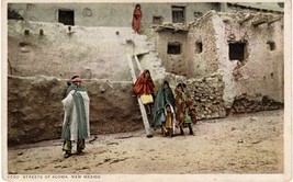 Original ~1910 Acoma New Mexico Hopi Pueblo Street Detroit Publishing po... - $9.90