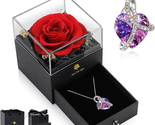 Gifts for Wife from Husband, Preserved Forever Real Rose Gift with Neckl... - $20.88