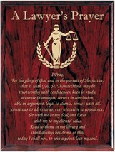 A Lawyer&#39;s Prayer Engraved Plaque, Attorney Plaque, Prayer Plaque - £39.95 GBP+