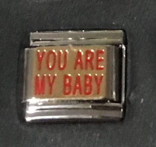 Primary image for You Are My Baby Wholesale Italian Charm Enamel Link 9MM K50