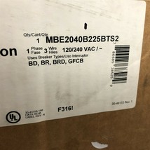 Eaton 200A Meter Breaker Panel MBE2040B225BTS2 20SP 40C 120/240V 1P 3W B... - $899.99