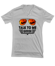 Jet Fighter TShirt Talk To Me Goose Ash-V-Tee  - £18.05 GBP
