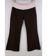 BEYOND YOGA PANTS CAPRI CROPPED WORK OUT ACTIVE WOMEN&#39;S SMALL BROWN PINK - £19.21 GBP