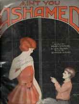 Vintage Sheet Music Ain’t You Ashamed Sidney Mitchel Seymour Simmons Lew Brown - £24.91 GBP