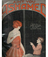 Vintage Sheet Music Ain’t You Ashamed Sidney Mitchel Seymour Simmons Lew... - £24.52 GBP