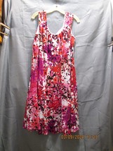Dress Red&#39;s, Pink&#39;s and Black&#39;s Floral Fit Flare XL - £20.29 GBP