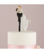 "True Romance" Bridal Couple Wedding Cake Topper CUSTOMIZATION & VEIL AVAILABLE - $34.64