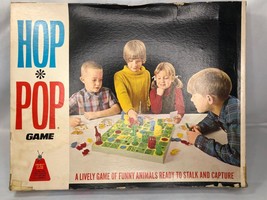 Vintage Schaper Hop Pop Board Game Animals 1968 - $24.00