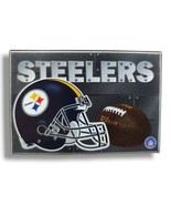 Vintage Wincraft Steelers Pin Button 3&quot; Rectangular Pittsburgh Champions... - £14.85 GBP
