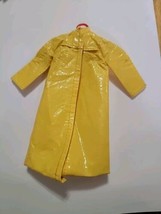 Vtg Barbie Black Label A genuine Barbie fashion-Yellow Vinyl Raincoat - $14.50