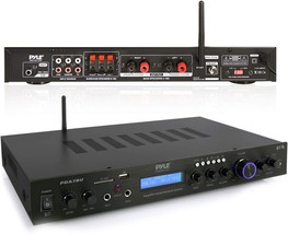 Pyle - 5 Channel Rack Mount Bluetooth Receiver, Home Theater Amp,, Pda7Bu - $102.98