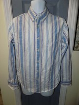 Aeropostale Button Down Long Sleeve Striped Shirt Size S Men&#39;s NEW - £17.16 GBP