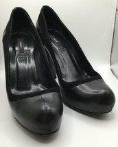 A Very Rare Black US6 Bally Leather/Suede 4in. Women’s Shoes Heels - $198.00