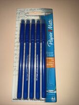 Paper Mate (2009) Erasermate Pen Medium Point Blue 31535 New - $9.89