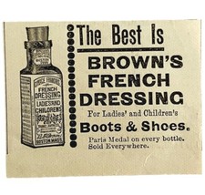 Brown&#39;s French Shoe Boots Dressing 1894 Advertisement Victorian The Best... - $19.99