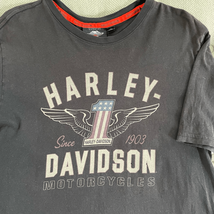 Harley Davidson Motorcycles Short Sleeve Broken In Black Tshirt M - $16.56