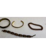 Lot of 4 Vintage Brass, Metal Mans Bracelet&#39;s - $19.99 CAD