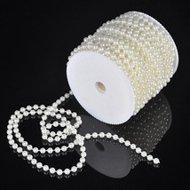 DIY 99FT Garland 6mm Artificial Pearl Strand Bead Hanging Curtain Weddin... - $19.98