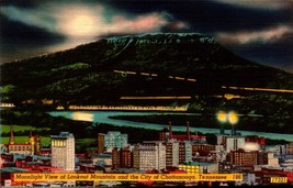 Vintage Postcard -Moonlight View Lookout Mountain City of Chattanooga Tenn-BK45 - £5.84 GBP