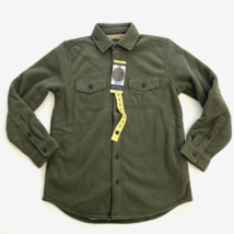 Freedom Foundry Men Fleece Lined Flannel Shirt Jacket Green S - $17.87