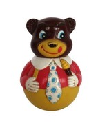 Vintage 1971 The First Years Roly Poly Baby Rattle Toy Bear With A Honey... - £11.79 GBP