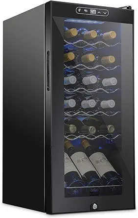 Schmecke 18 Bottle Compressor Wine Cooler Refrigerator W/Lock - Large Fr... - $463.99