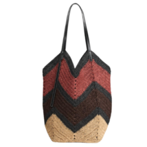 ZARA BNWT 2025. MULTICOLOURED BRAIDED TOP MAXI SHOPPER CINDY. 6020/510/202 - $107.65
