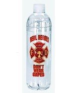 FIREFIGHTER ACRYLIC WATER BOTTLE - Real Heroes Don&#39;t Wear Capes   GREAT ... - £7.05 GBP