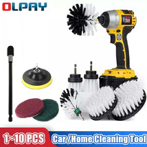 2/3.5/4/5’’ Car Cleaning Brush Drill-brush Power Cleaning Brush Set Car Polisher - £10.33 GBP+
