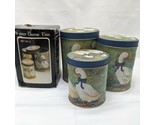 Vintage Winter Geese Tins Set Of 3 With Box  - $19.24