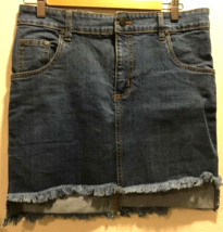 Women’s Juniors Pretty Little Thing Denim Jean Mini Skirt Size 12 - £6.32 GBP