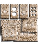 IRISH CELTIC KNOT CROWN HANDS HEART LIGHT SWITCH OUTLET WALL PLATE SPIRI... - $9.99+
