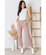 RISEN Mauve High Rise Ankle Flare Jeans - £52.12 GBP