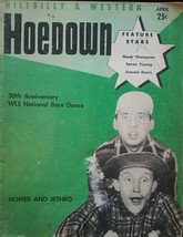 Hoedown Hillbilly &amp; Western~April 1954 Vol. 1No.8~ Hank Thompson, Faron Young - £3.33 GBP