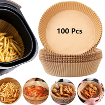 Air Fryer Paper Liners, 100PCS Non-Stick Disposable Parchment Sheets for... - $14.25