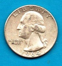 1964  Washington Quarter - Circulated - Silver - $8.00