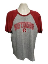 Rutgers University Adult Large Gray TShirt - £11.87 GBP