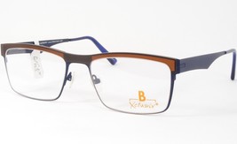 Xclusiv Xc-T01-50 F25-47 Mate Azul / Moca Marrón Único Raro Gafas 52-19-140 - £94.74 GBP