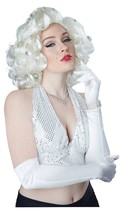 California Costumes Glitz &amp; Glamour Wig Adult Costume Accessory Platinum... - £14.13 GBP
