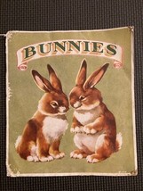 Bunnies 1940s Childrens Book Sam&#39;l Gabriel Sons No 443 Linenette Books - £6.49 GBP