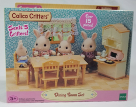 NIB Calico Critters Dining Room Set Furniture Set Epoch Seats 5 - £13.59 GBP