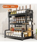 Elegant Multi-Layer Metal Kitchen Organizer - Countertop Spice Rack, Kni... - $63.45