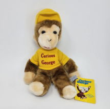 12&quot; Vintage 1984 Eden Curious George Yellow Shirt Stuffed Animal Plush Toy W Tag - £37.16 GBP