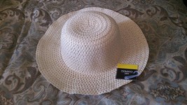 Off White Bucket Sun Hat Unisex Casual Sun Hat Off White Sun Fedora Hat S/M - £7.85 GBP