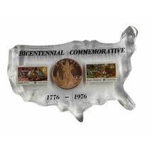 Bicentennial Commemorative 1776-1976 United States Paperweight Plaque - £13.45 GBP