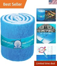 Durable Koi Pond &amp; Aquarium Filter Media Roll - 12&quot; x 72&quot; Clear Water So... - $51.00