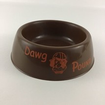 Cleveland Browns Dog Food Bowl NFL Football Pet Dish Feeding Dawg Pound Vintage - £23.33 GBP