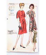 VOGUE PATTERN 5415 Vtg 60s Young Fashionables One Piece Dress Sz 12 - $6.00