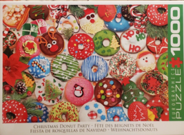 Eurographics 1000 Piece Christmas Donuts  Party Jigsaw Puzzle Free Shipping - $46.74